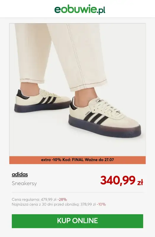 eobuwie.pl - gazetka promocyjna Do -20% extra na wybrane produkty z wyprzedaży od wtorku 21.07 do poniedziałku 27.07 - strona 7