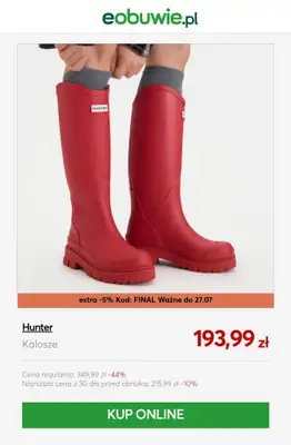 eobuwie.pl - gazetka promocyjna Do -20% extra na wybrane produkty z wyprzedaży od wtorku 21.07 do poniedziałku 27.07 - strona 9