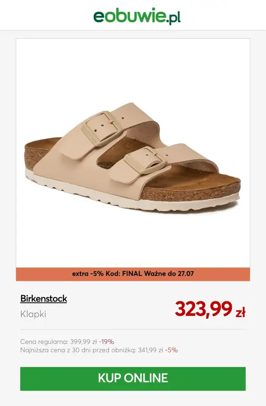 eobuwie.pl - gazetka promocyjna Do -20% extra na wybrane produkty z wyprzedaży od wtorku 21.07 do poniedziałku 27.07 - strona 5