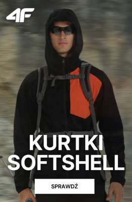 4F - gazetka promocyjna Kurtki softhell na deszczowe dni od wtorku 21.07 