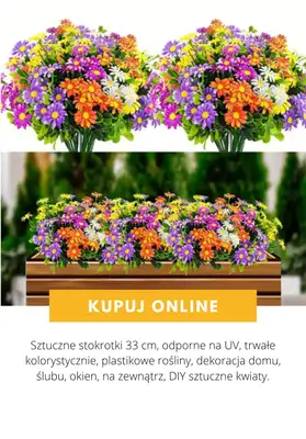 AliExpress - gazetka promocyjna Sztuczne kwiaty od wtorku 21.07  - strona 7