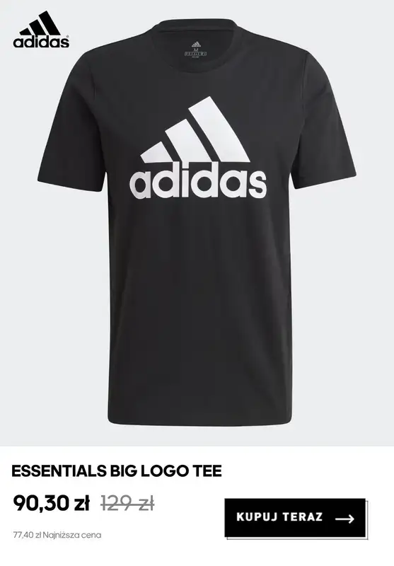 Adidas - gazetka promocyjna Wyprzedaż koszulek męskich od wtorku 21.07  - strona 6