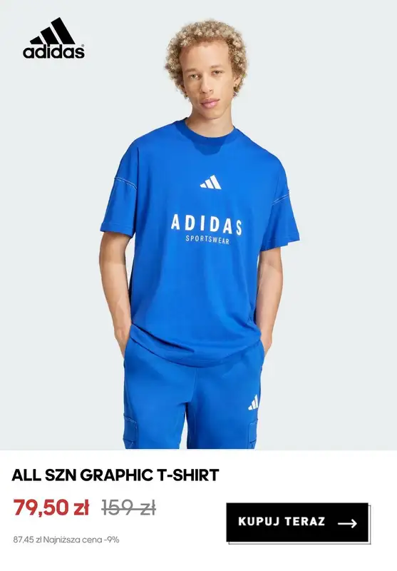 Adidas - gazetka promocyjna Wyprzedaż koszulek męskich od wtorku 21.07  - strona 9