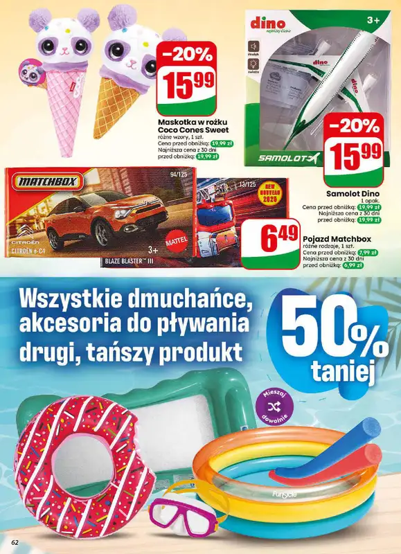Dino - gazetka promocyjna Gazetka 30 / 2026 od środy 22.07 do wtorku 28.07 - strona 62
