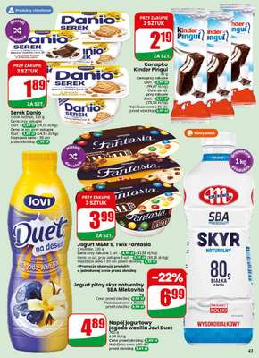 Dino - gazetka promocyjna Gazetka 30 / 2026 od środy 22.07 do wtorku 28.07 - strona 43