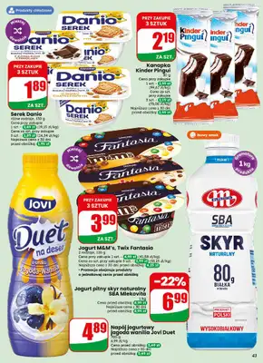Dino - gazetka promocyjna Gazetka 30 / 2026 od środy 22.07 do wtorku 28.07 - strona 43