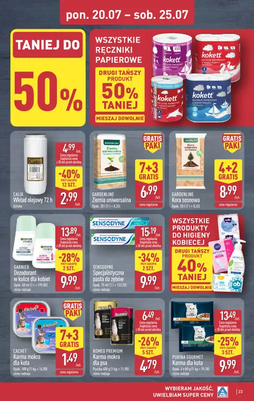 Aldi - gazetka promocyjna Pełny katalog! od poniedziałku 20.07 do soboty 25.07 - strona 23