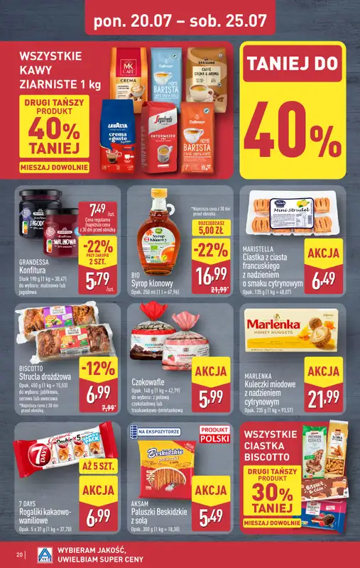 Aldi - gazetka promocyjna Pełny katalog! od poniedziałku 20.07 do soboty 25.07 - strona 20