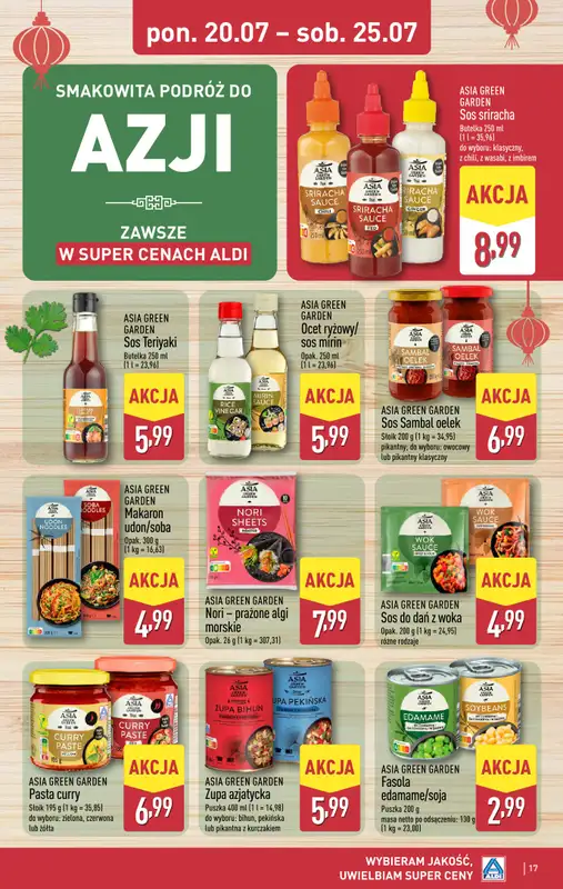 Aldi - gazetka promocyjna Pełny katalog! od poniedziałku 20.07 do soboty 25.07 - strona 17