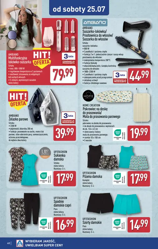 Aldi - gazetka promocyjna Pełny katalog! od poniedziałku 20.07 do soboty 25.07 - strona 40