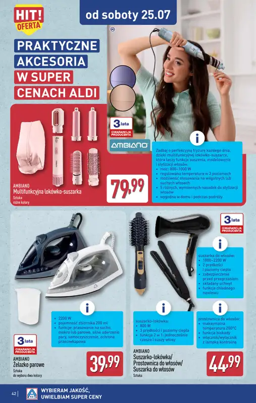 Aldi - gazetka promocyjna Pełny katalog! od poniedziałku 20.07 do soboty 25.07 - strona 42