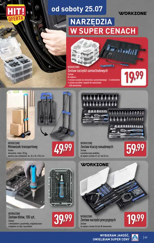 Aldi - gazetka promocyjna Pełny katalog! od poniedziałku 20.07 do soboty 25.07 - strona 43