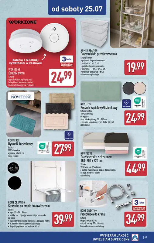 Aldi - gazetka promocyjna Pełny katalog! od poniedziałku 20.07 do soboty 25.07 - strona 41
