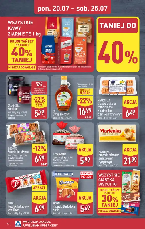 Aldi - gazetka promocyjna Pełny katalog! od poniedziałku 20.07 do soboty 25.07 - strona 20