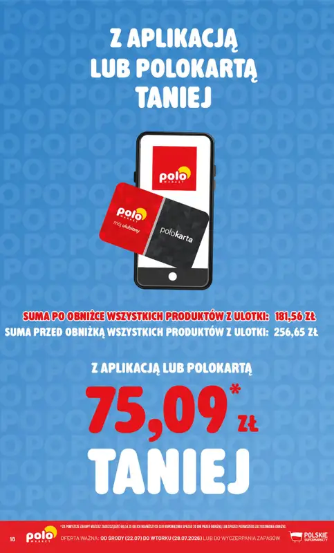 POLOmarket - gazetka promocyjna Kupuj taniej z aplikacją lub polokartą od środy 22.07 do wtorku 28.07 - strona 18