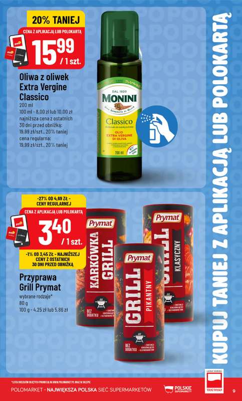 POLOmarket - gazetka promocyjna Kupuj taniej z aplikacją lub polokartą od środy 22.07 do wtorku 28.07 - strona 9