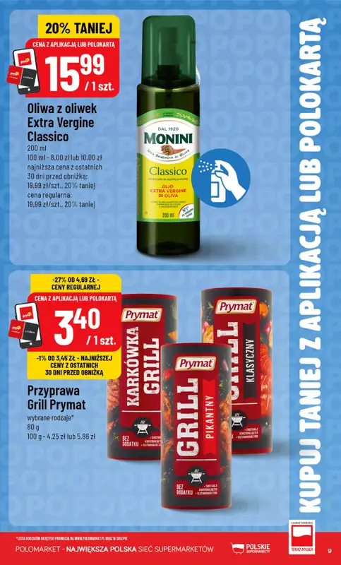 POLOmarket - gazetka promocyjna Kupuj taniej z aplikacją lub polokartą od środy 22.07 do wtorku 28.07 - strona 9