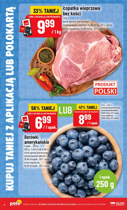 POLOmarket - gazetka promocyjna Kupuj taniej z aplikacją lub polokartą od środy 22.07 do wtorku 28.07 - strona 4