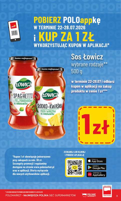 POLOmarket - gazetka promocyjna Kupuj taniej z aplikacją lub polokartą od środy 22.07 do wtorku 28.07 - strona 3