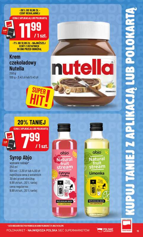 POLOmarket - gazetka promocyjna Kupuj taniej z aplikacją lub polokartą od środy 22.07 do wtorku 28.07 - strona 15