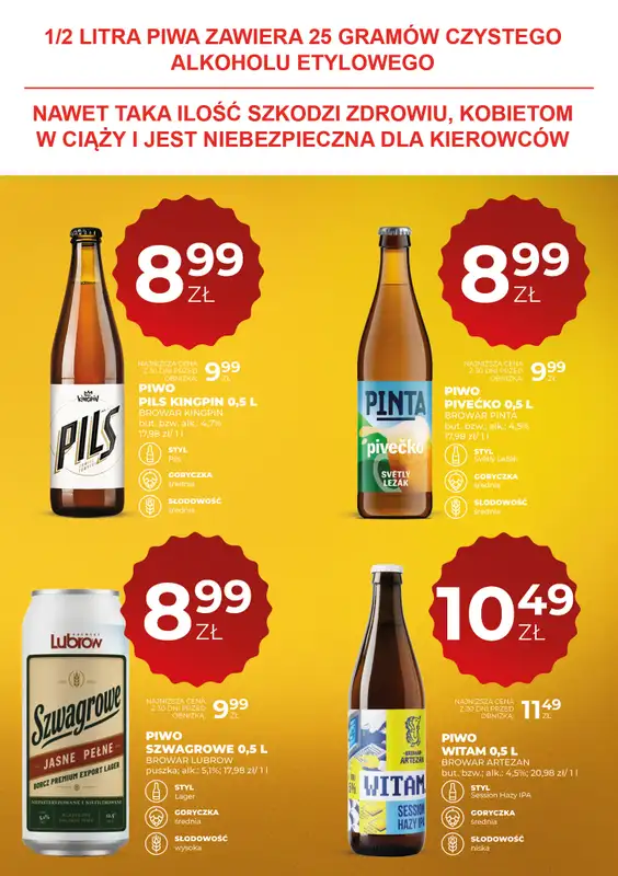 Duży Ben - gazetka promocyjna Gazetka piwna od czwartku 23.07 do środy 05.08 - strona 15
