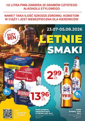 Duży Ben - gazetka promocyjna Gazetka piwna od czwartku 23.07 do środy 05.08