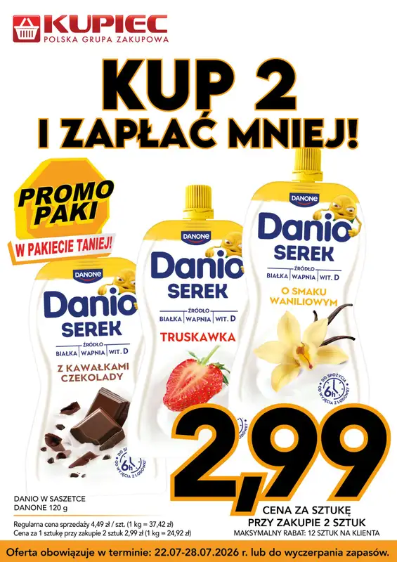 Kupiec - gazetka promocyjna Promopaki od środy 22.07 do wtorku 28.07 - strona 7