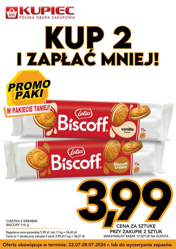 Kupiec - gazetka promocyjna Promopaki od środy 22.07 do wtorku 28.07 - strona 5