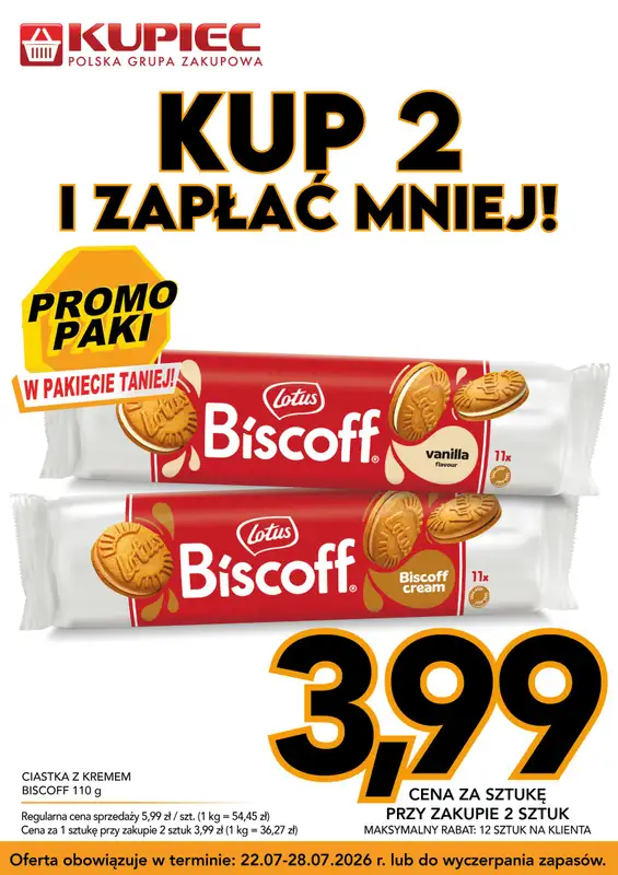 Kupiec - gazetka promocyjna Promopaki od środy 22.07 do wtorku 28.07 - strona 5
