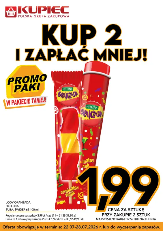 Kupiec - gazetka promocyjna Promopaki od środy 22.07 do wtorku 28.07 - strona 12