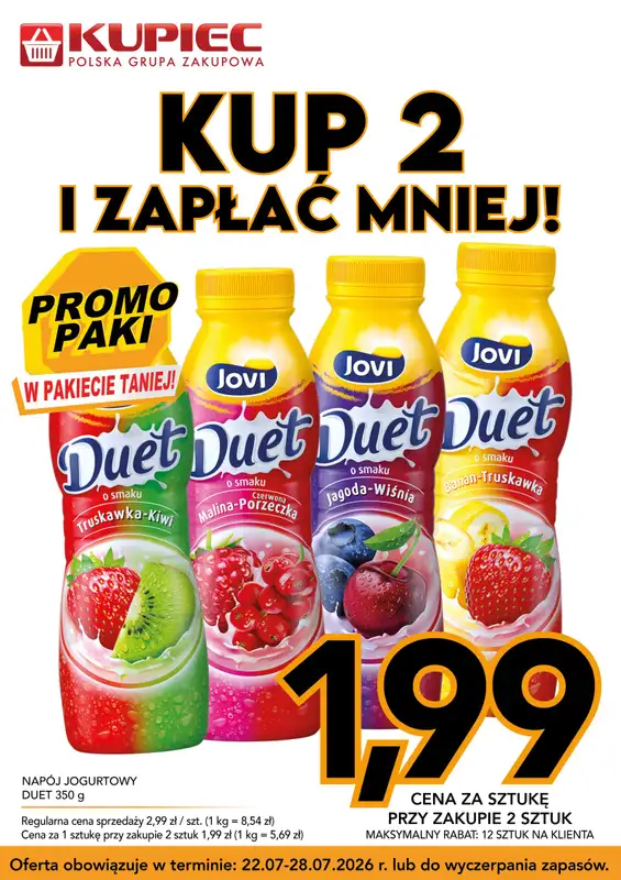 Kupiec - gazetka promocyjna Promopaki od środy 22.07 do wtorku 28.07 - strona 8