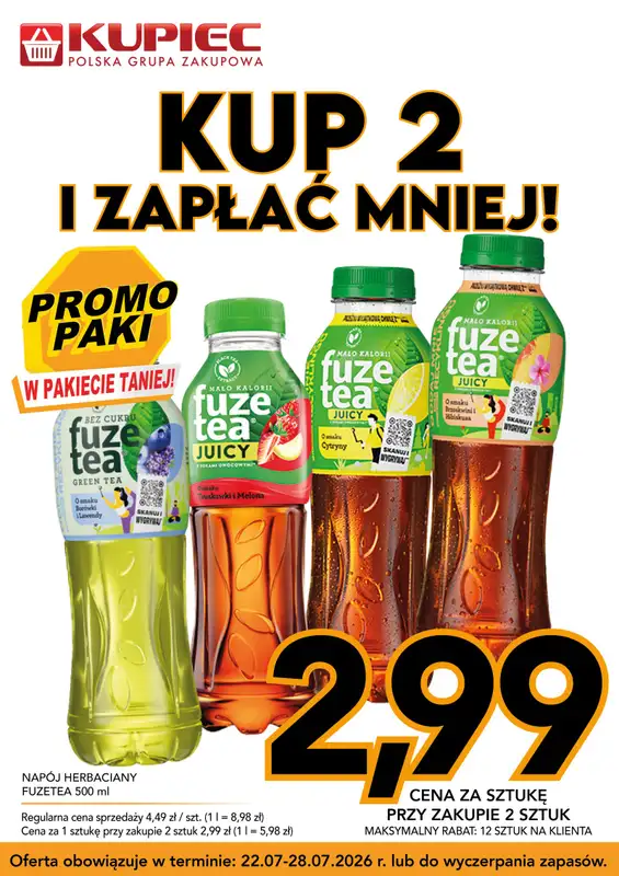 Kupiec - gazetka promocyjna Promopaki od środy 22.07 do wtorku 28.07 - strona 9