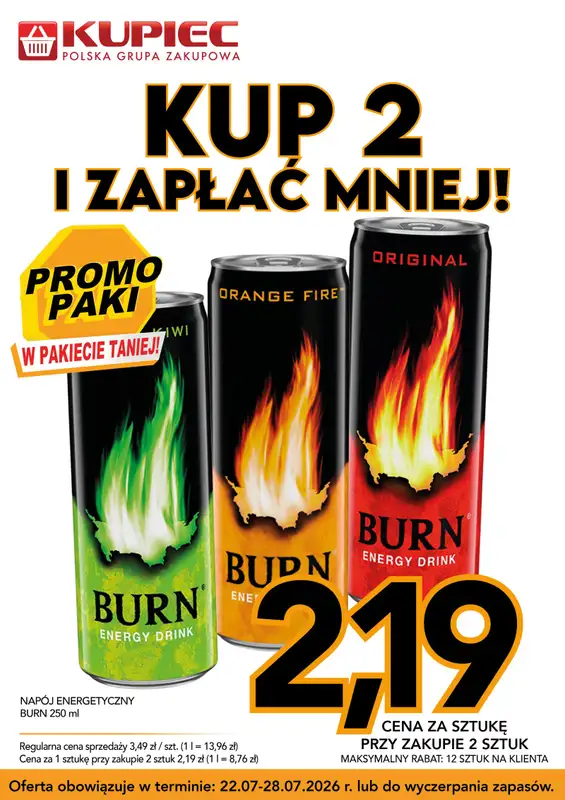 Kupiec - gazetka promocyjna Promopaki od środy 22.07 do wtorku 28.07 - strona 6