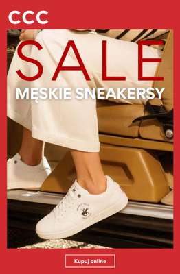 CCC - gazetka promocyjna SALE - Sneakersy męskie od środy 22.07 