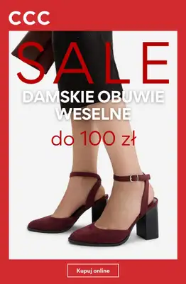CCC - gazetka promocyjna SALE - damskie obuwie weselne do 100 zł od czwartku 23.07 