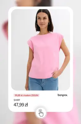 bonprix - gazetka promocyjna -25% na wybrane produkty + darmowa dostawa! od środy 22.07 do niedzieli 26.07 - strona 12