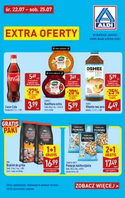 Aldi - gazetka promocyjna Wybrane produkty w super cenach Aldi! od środy 22.07 do soboty 25.07