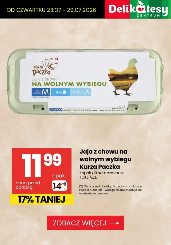 Delikatesy Centrum - gazetka promocyjna Produkty na obiad do -50% od czwartku 23.07 do środy 29.07 - strona 7