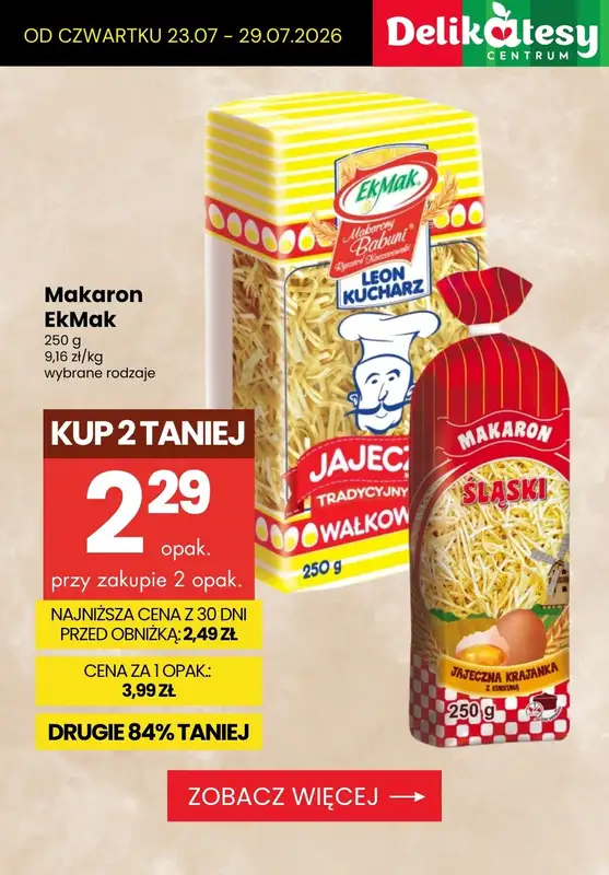 Delikatesy Centrum - gazetka promocyjna Produkty na obiad do -50% od czwartku 23.07 do środy 29.07 - strona 9