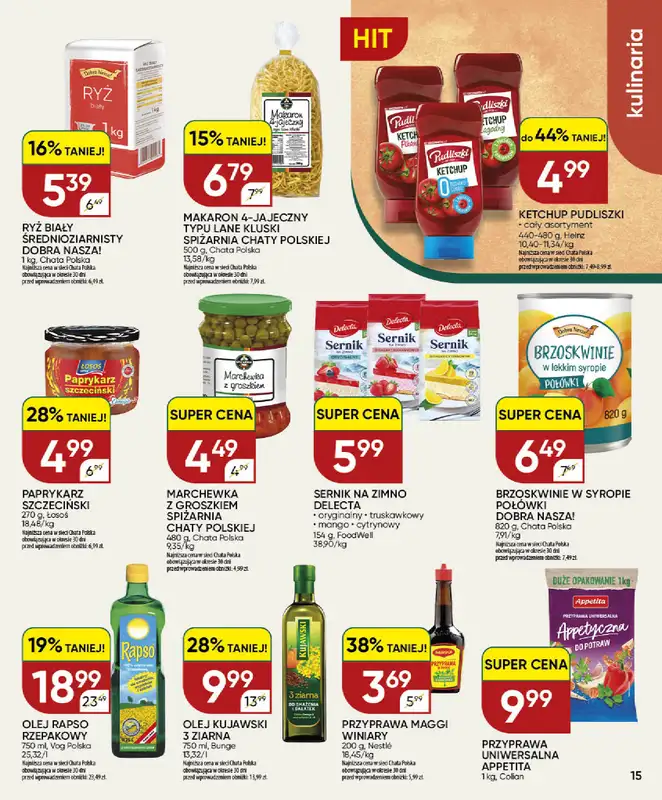 Chata Polska - gazetka promocyjna Gazetka 30.07-09.08  do niedzieli 09.08 - strona 15