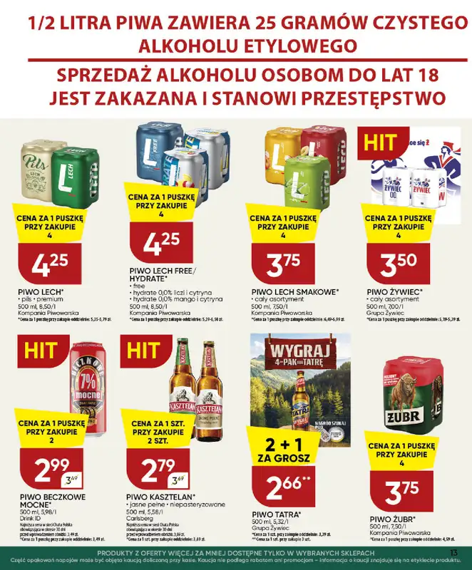 Chata Polska - gazetka promocyjna Gazetka 30.07-09.08  do niedzieli 09.08 - strona 13
