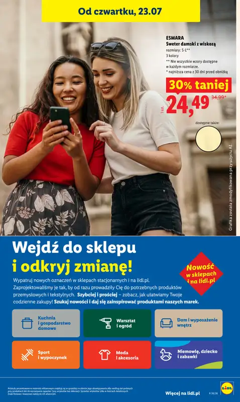 Lidl - gazetka promocyjna Oferta od czwartku od czwartku 23.07 do soboty 25.07 - strona 47