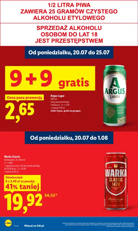 Lidl - gazetka promocyjna Oferta od czwartku od czwartku 23.07 do soboty 25.07 - strona 26