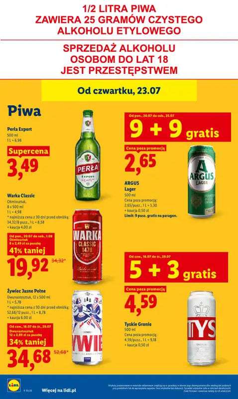 Lidl - gazetka promocyjna Oferta od czwartku od czwartku 23.07 do soboty 25.07 - strona 80