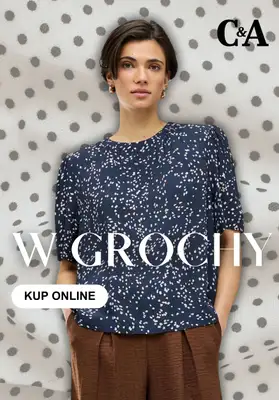 C&A - gazetka promocyjna Ubrania damskie w kropki i grochy od środy 22.07 