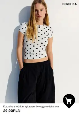Bershka - gazetka promocyjna Damska odzież w GROSZKI od środy 22.07  - strona 6
