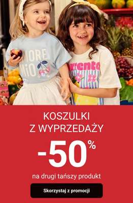 Smyk - gazetka promocyjna -50% na drugą tańszą koszulkę z wyprzedaży od środy 22.07 do soboty 25.07