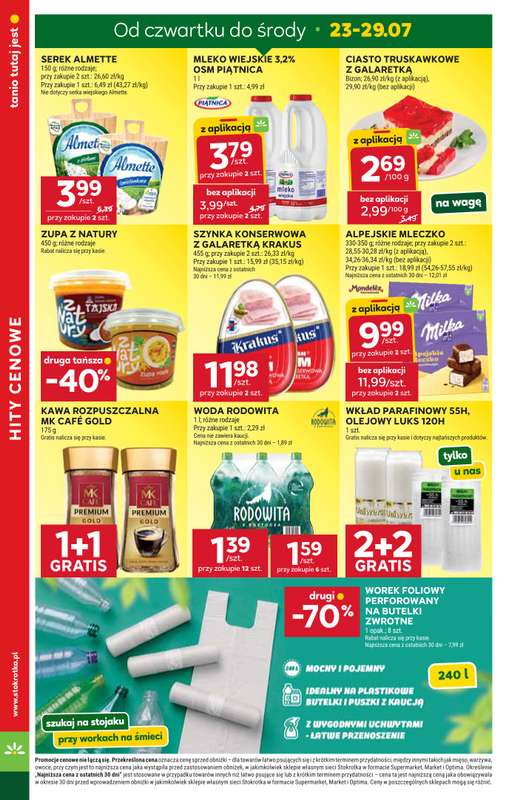 Stokrotka - gazetka promocyjna Gazetka Supermarket od czwartku 23.07 do środy 29.07 - strona 6