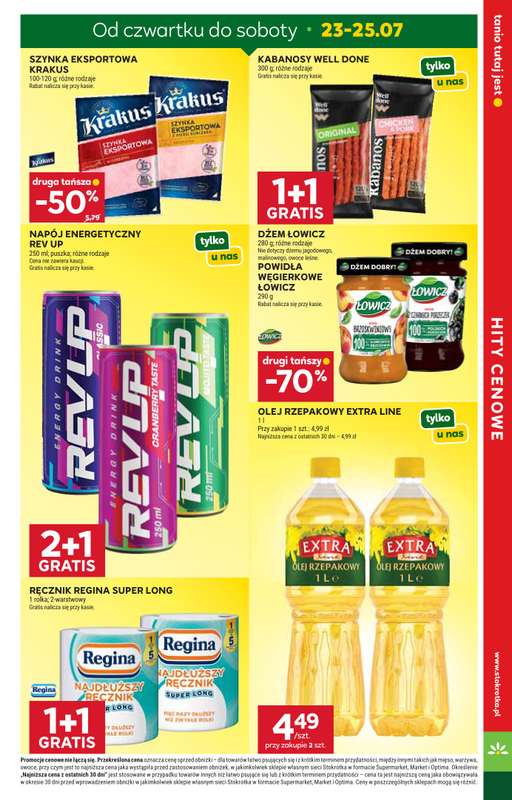 Stokrotka - gazetka promocyjna Gazetka Supermarket od czwartku 23.07 do środy 29.07 - strona 5