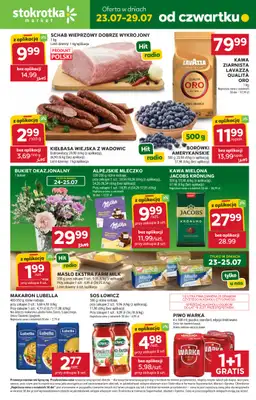 Stokrotka - gazetka promocyjna Gazetka Market od czwartku 23.07 do środy 29.07
